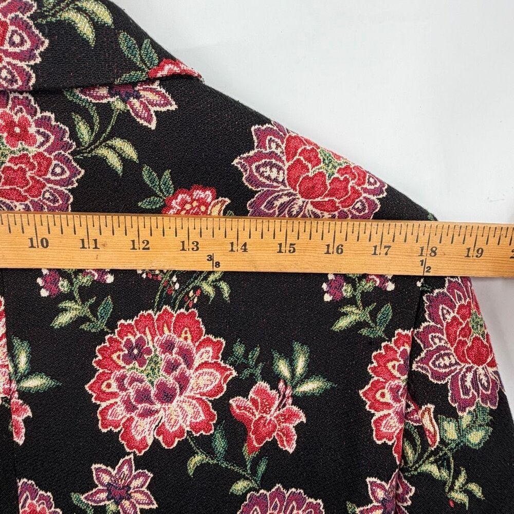 ASOS DESIGN slim suit in floral embroidery with taping Sz 42 - Picture 8 of 12